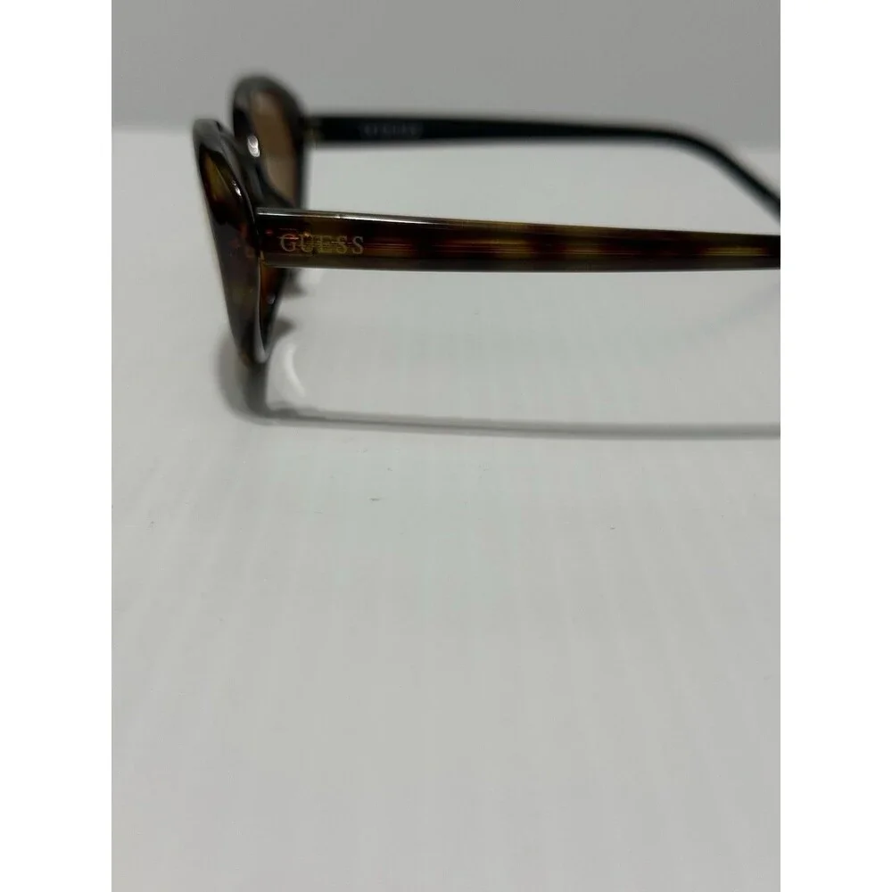 VTG GUESS GU 646 LUXE DA/BLK-1 Womens Brown Semi Cat Eye Eyeglasses FRAMES ONLY